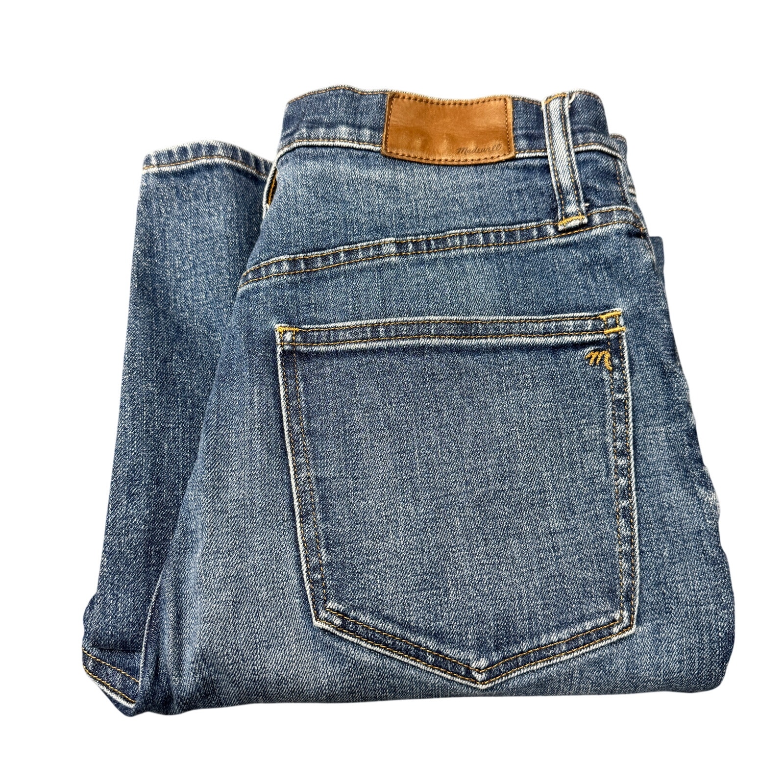 Madewell Jeans Classic Straight Selvedge Ives Blue Denim Womens 27 (28x28.5)